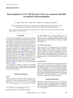 Polymorphisms in FTO, TMEM18 and PCSK1 are associated with