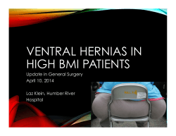 Update 2014 Ventral Hernias in High BMI Patients.pptx