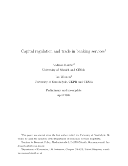 Capital regulation and trade in banking services