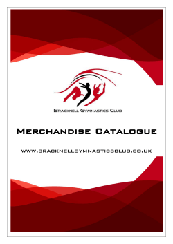 BGC Merchandise Catalogue - Bracknell Gymnastics Club