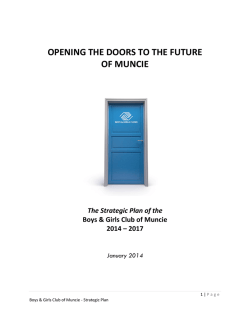 Strategic Plan - Boys and Girls Club