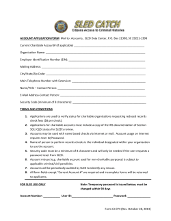 Form CJ-074 (Rev. October 28, 2014) ACCOUNT APPLICATION