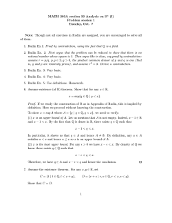 MATH 203A section 33 Analysis on Rn (I) Problem session 1