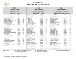 east region families of schools 2014