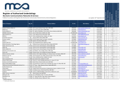 2012.06.15 Register - ECS - Malta Communications Authority