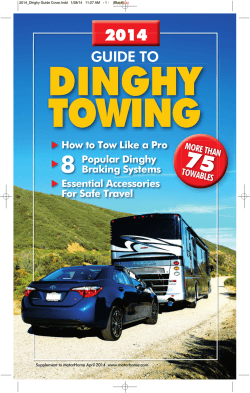 2014 Dinghy Towing Guide - Roy Robinson Motorhomes