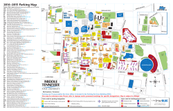 2014–2015 Parking Map - Middle Tennessee State University