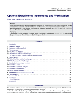 Instruments and Workstation