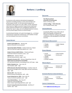 Download Resume - Barbara J. Lundberg