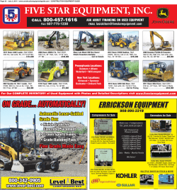 FIVE STAR EQUIPMENT, INC. - Construction Equipment Guide