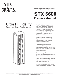 STX 6600 Manual