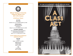 A Class Act Program - Illinois Wesleyan University
