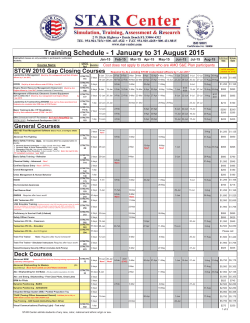 Course Schedule - American Maritime Officers