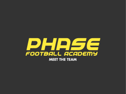 MEET THE TEAM - Phase Football Academy