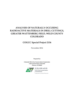 Analysis of Naturally Occurring Radioactive Materials in Drill