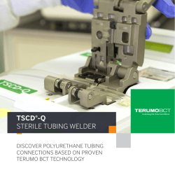 TSCD-Q Sterile Tubing Welder Brochure