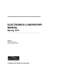 Lab manual for ES23 - Sonoma State University