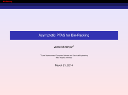 Asymptotic PTAS for Bin-Packing