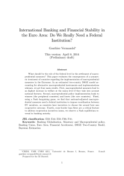 International Banking and Financial Stability in the