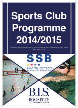 SSB BIS - Bogaerts International School