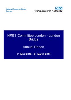 London Bridge Annual Report 2013-2014