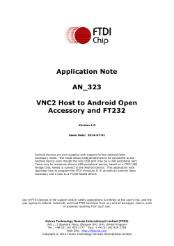 AN_323 - VNC2 Host to Android Open Accessory and FT232