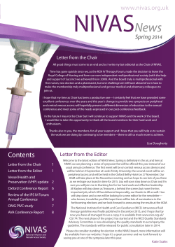 Please click on this link to view the NIVAS News Spring 2014