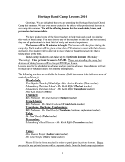 HBC Band Camp Lessons