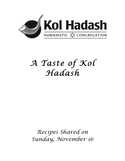 Taste of KH Recipe Book 2014