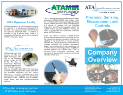 ATA Company Overview - Applied Technology Associates