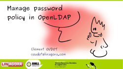 Manage password policy in OpenLDAP