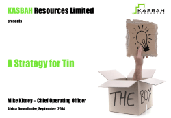 A Strategy for Tin