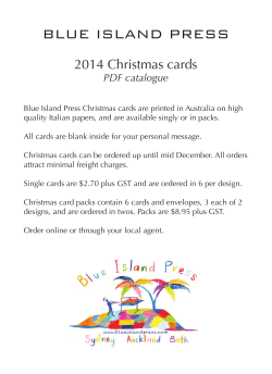 2014 Christmas Cards Catalogue