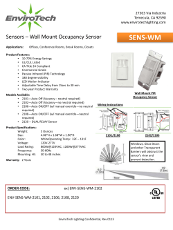 SENS-WM - EnviroTech Lighting