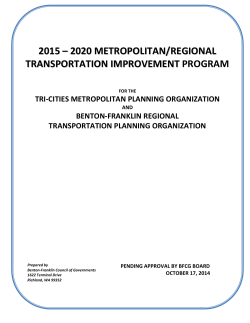 2015-2020 FINAL DRAFT TIP Document - Benton