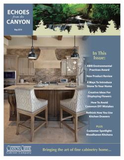 May - Canyon Creek Cabinet Company