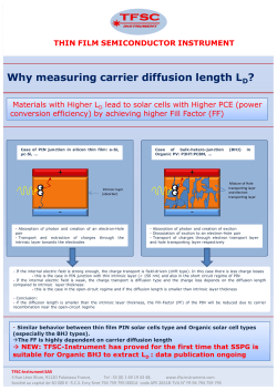 TFSC_Why measuring Diffusion Length - TFSC