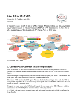 InterAS for 6VPE