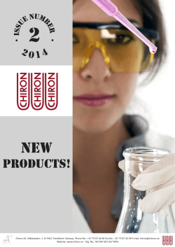 Newsletter - New Products 2-2014