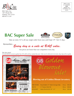 BAC Super Sale