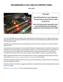 gvg panel t-bar repairs - Leffler Post Production