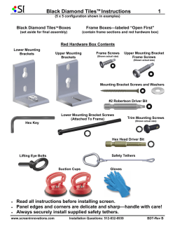 Installation - Screen Innovations