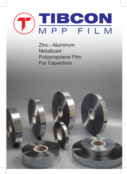 Zinc - Aluminum Metallized Polypropylene Film