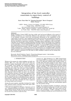 Integration of Low Level Controller Constraints in Supervisory