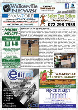 Edition 24 Walkerville News November 2014
