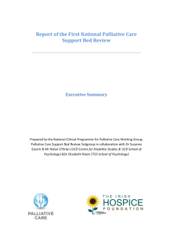 Report of the First National Palliative Care Support Bed Review