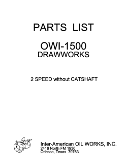 Download Drawworks OWI 1500 EH Documentation