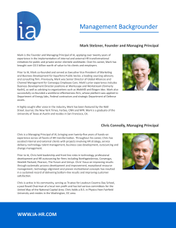 The IA HR Management Backgrounder