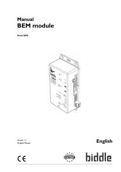 Manual BEM module