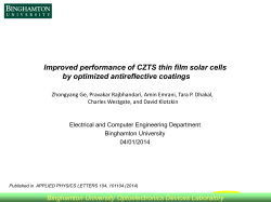 Improved Performance of CZTS Thin Film Solar Cells